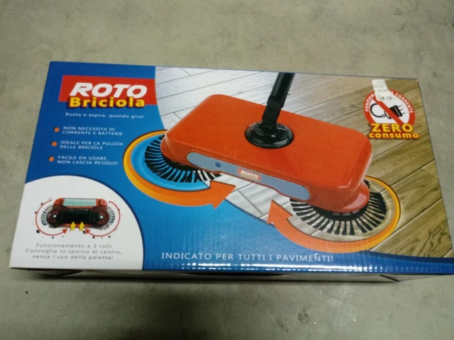 Spazzatrice Manuale 2 In 1 Wifehelper - Leggera, Compatta E Senza Fili