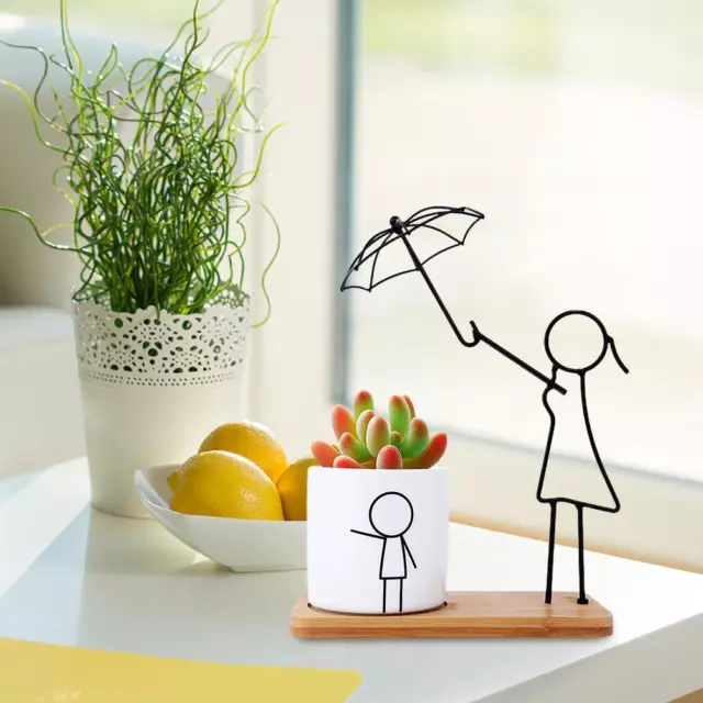 1 Set Flower House Original Design Simple Abstract Parent-Child Series AU