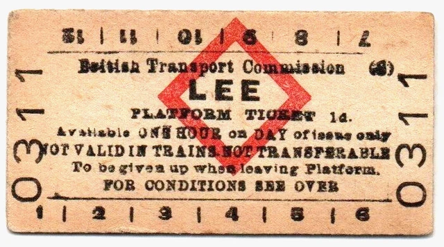 BTC(S) Platform Ticket Lee 1d