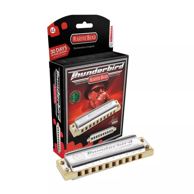 Hohner Marine Band Diatonic Harmonica Thunderbird Key Low F