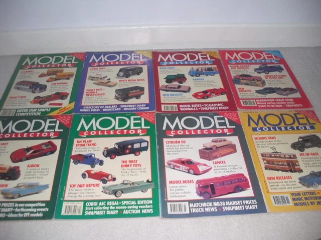 MODEL COLLECTOR MAGAZINE BUNDLE OF 8 ISSUES 1980`s & 1990`s £5.96 ...