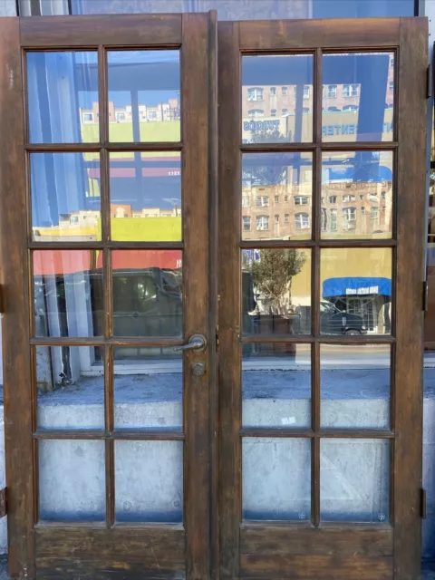 French Doors 10 Light Tempered Glass 79 X 29 Ea 58 Total Open