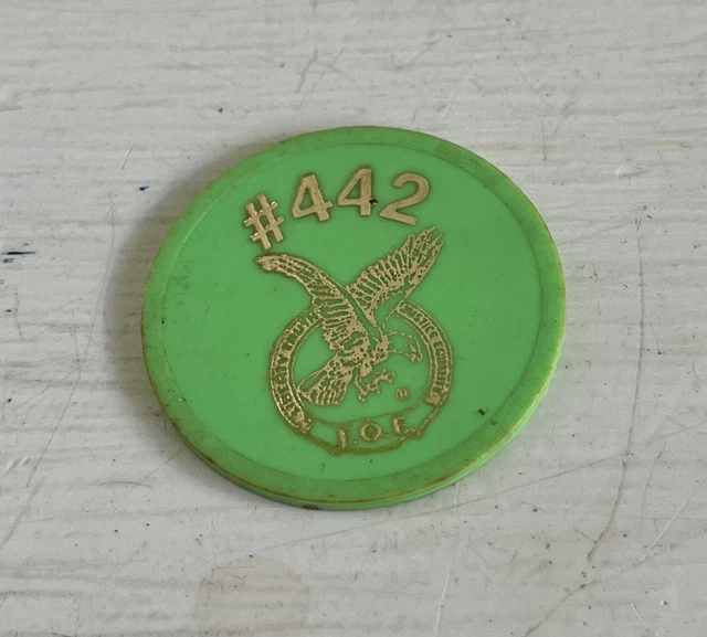 Foe VINTAGE FRATERNAL ORDER of Eagles FOE 442 Token Sodas Santa Barbara Ca ...