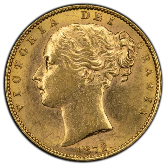 1872 Great Britain Sovereign Gold Coin