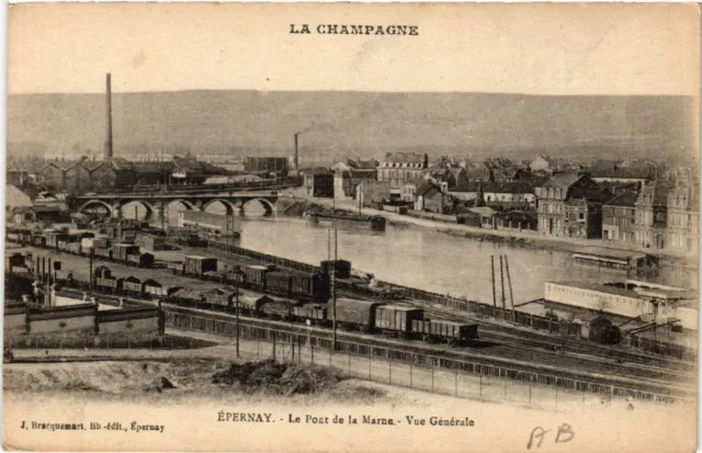 CPA ÉPERNAY-Le Pont de la MARNE General View (491510)