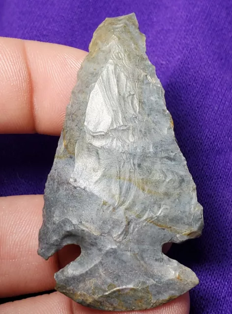 Coshocton Dovetail Ohio Early Archaic Authentic Arrowhead Artifact