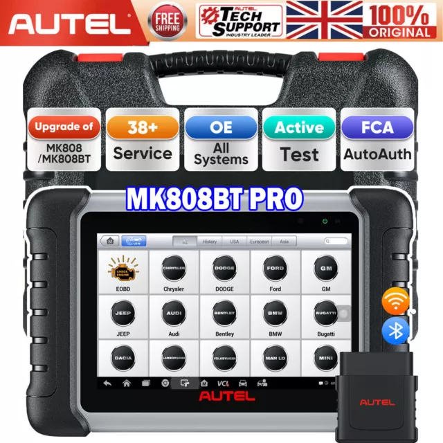 2024 Autel MaxiCom MK808BT PRO Bluetooth Auto All System Diagnostic OBD2 Scanner