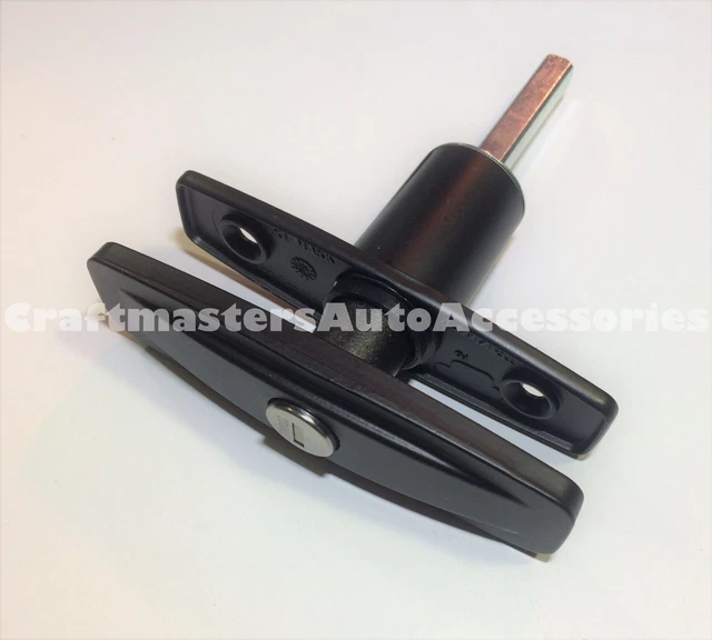 Tonneau Cover Lock/Pop-up T-handle CW w/keys #T13946-01BLKRK