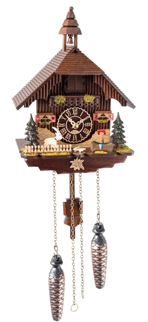 Orologio a cucù al quarzo Casa tipo Foresta Nera con musica TU 4294 QM nuovo