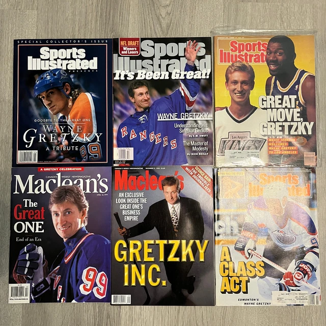 LOT 6 WAYNE Gretzky Sports Illustrated Magazines Magic Johnson MacLean