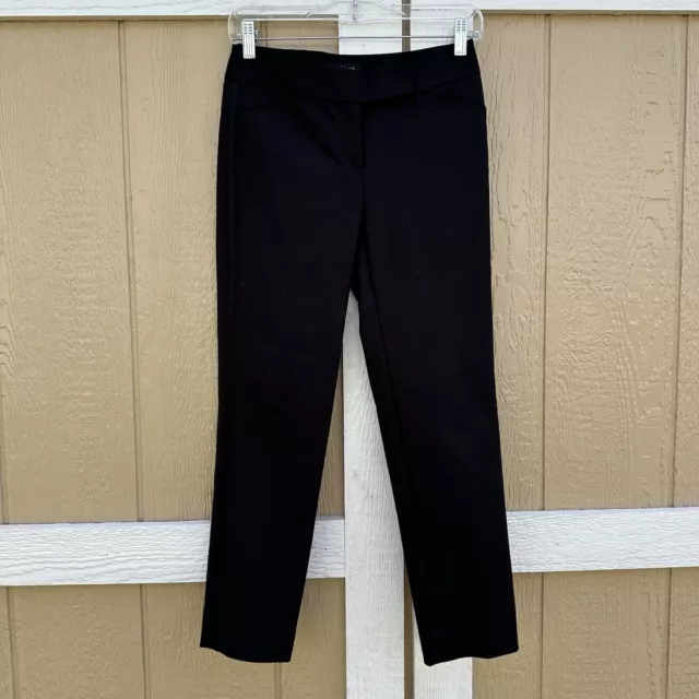 White House Black Market Perfect Form Slim Ankle Dress Pant Size 00R Flat Front