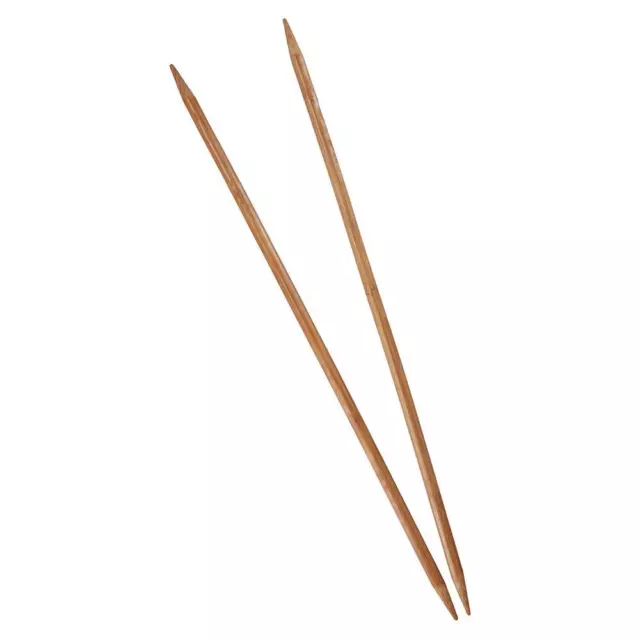 2pcs Carbonized Single Point Knitting Needles (35cm) / Bamboo Knitting  Needles (2.0-10.0mm, 8.0mm Is Universal Size)