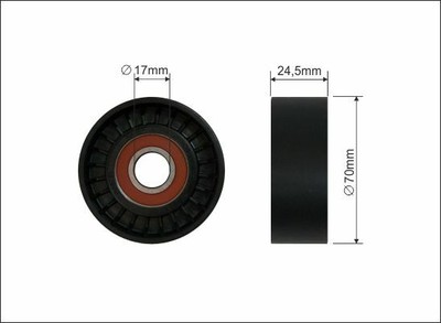 BTA V-a Coste Cintura Tensionatore Puleggia E2W5485BTA HO NUOVO Ricambio OE 