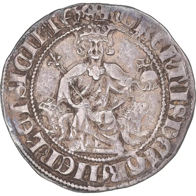 [#1068983] Monnaie, France, Comté de Provence, Robert d'Anjou, Carlin, 1309-1343
