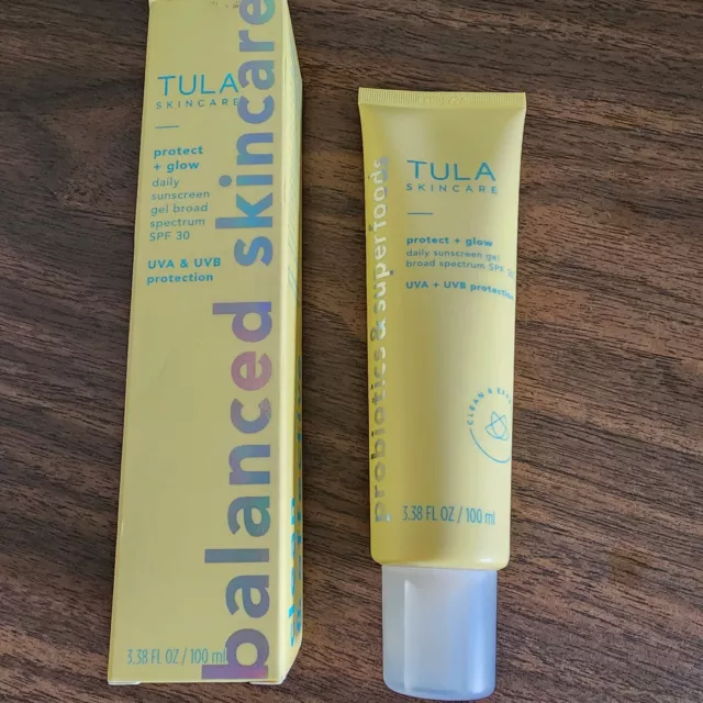 SUPERSIZE Tula protect + glow daily sunscreen gel SPF 30 3.38 FL OZ