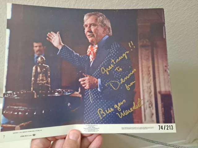 burgess meredith signed Pic