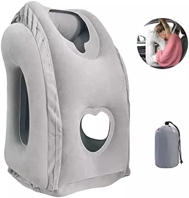 Inflatable Air Travel Pillow Airplane Office Nap Rest Neck Head Comfort Dreamer