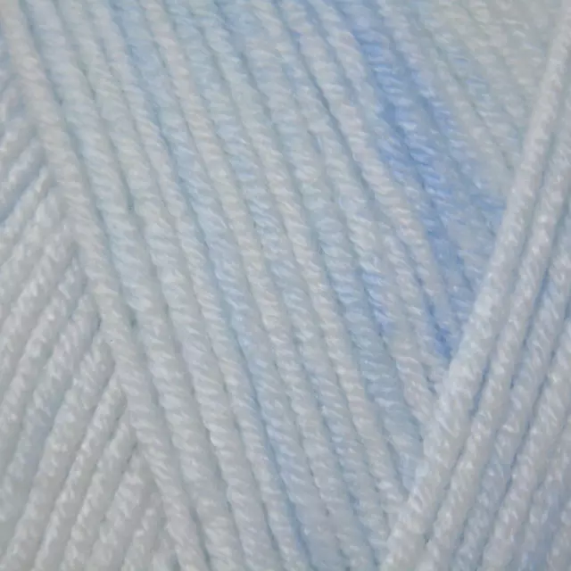 King Cole Baby PURE DK Double Knitting Wool Yarn 100g - 4801 Baby Blue