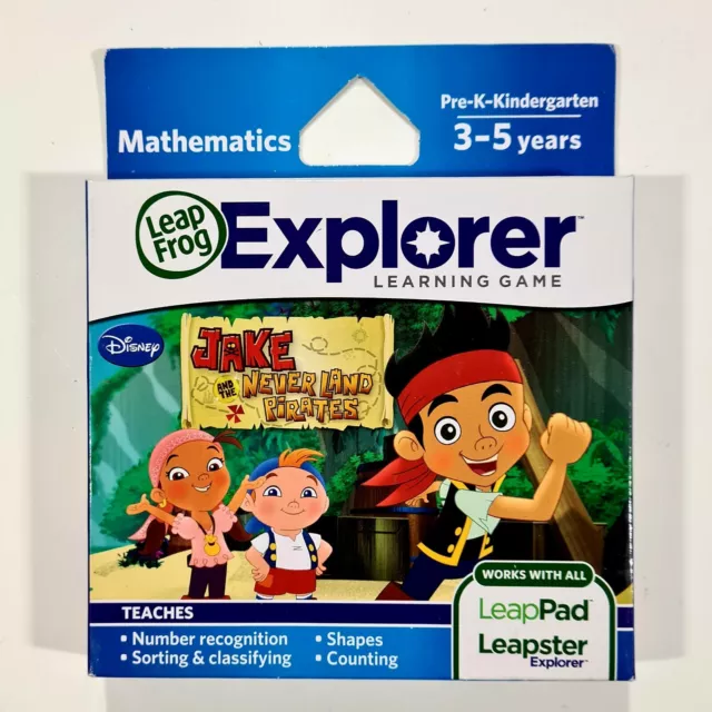 Leap Frog Explorer JAKE & THE NEVER LAND PIRATES Neu! Leapster/Leappad/Preschool