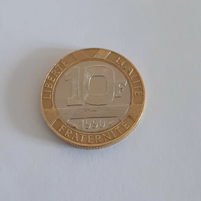 pièce de monnaie 10 francs 1990.RF  Génie de la Bastille - Année 1990  bon état