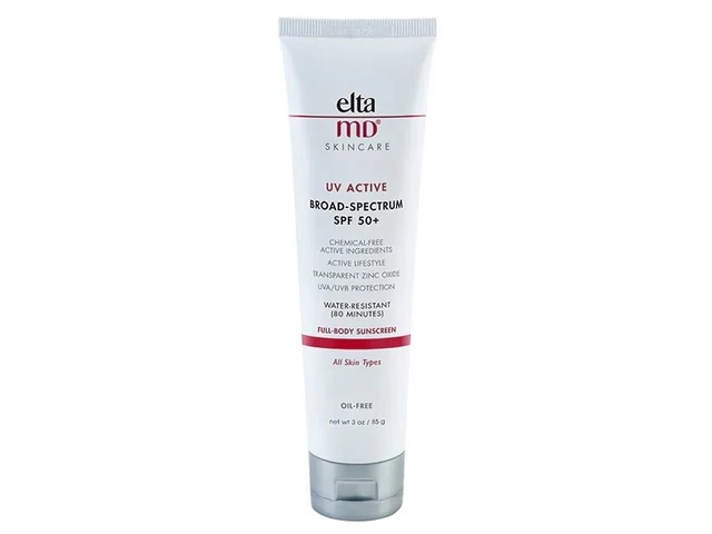 Protector solar Elta MD UV activo de amplio espectro FPS 50+ 3 oz 85 g