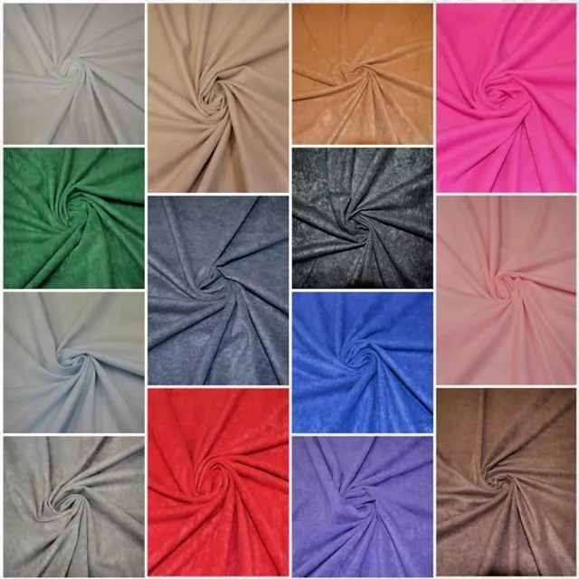 Suedette/ Doe Suede / Faux Suede Fabric - 100% Polyester - Width 150 Cm