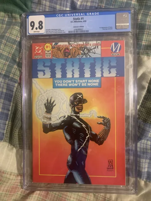 Static #1 CGC 9.8 1st Appearance Of Static