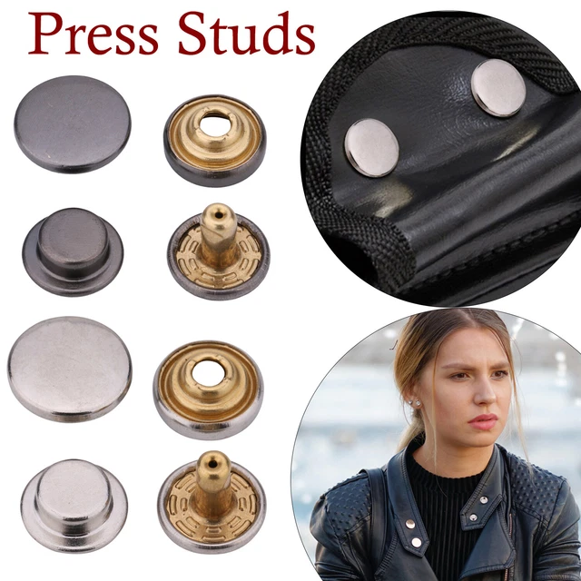 50 PZ 8/10 MM Bottoni A Pressione Da Cucire Bottoni Di Fissaggio In Metallo Bottoni A Pressione Per Cucire Jeans Abbigliamento Accessori Per Indumenti Fai Da Te - Foto 3