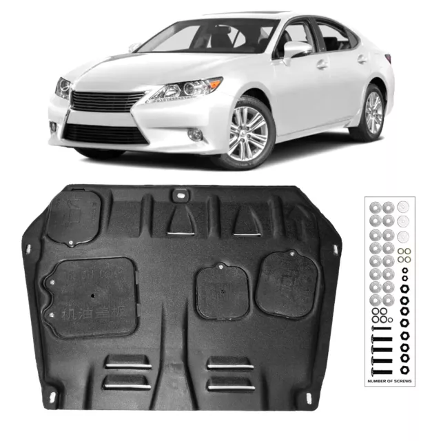 New Fit Black For 2013-2015 Lexus ES350 3.5L Engine Splash Shield Chassis Guards