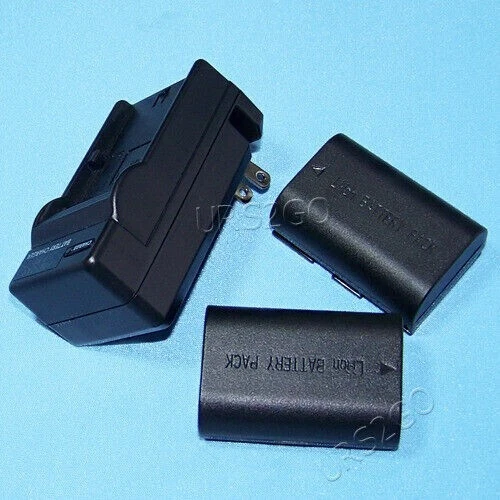 High Capacity 2x 2000mAh Replacement Battery Travel AC Charger for Canon EOS 60D