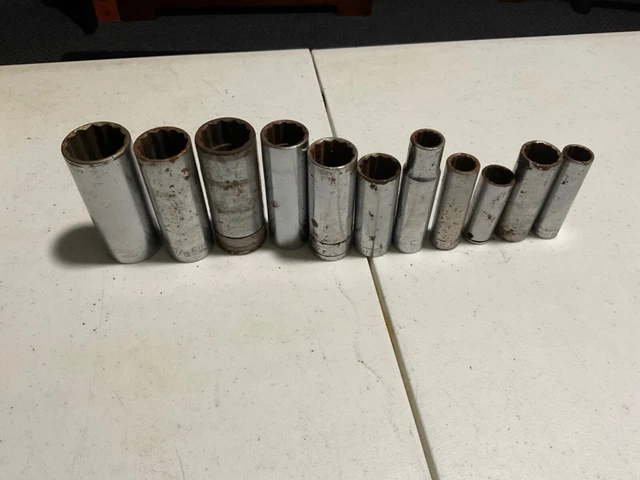 This is for eleven 12 point 1/2  drive deep well sockets