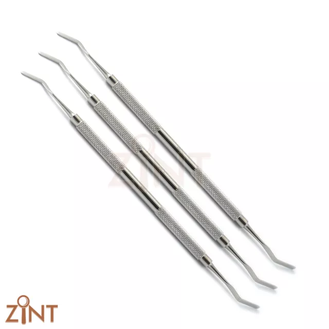 3 pcs Heidman Spatula 3mm Composite Filling Placement Dentist Mixing Instruments