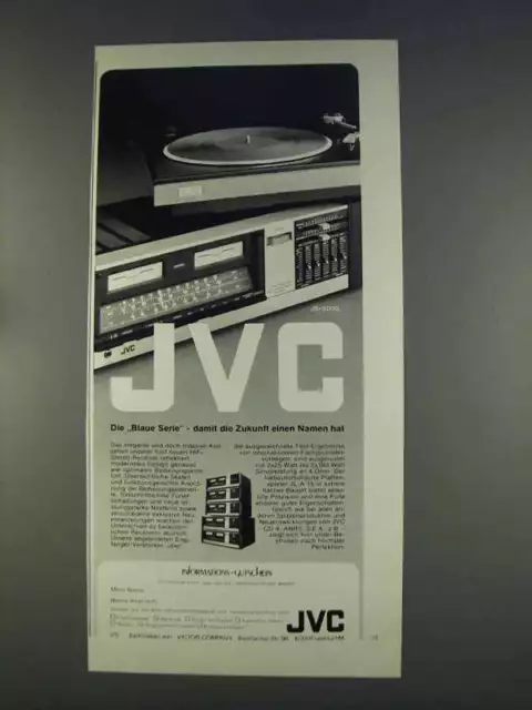 1977 JVC JR-S200L Receiver Ad - in German