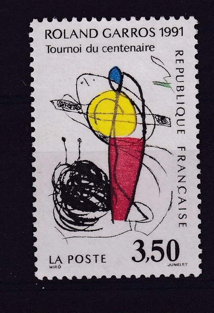 FRANCE ANNÉE 1991 Roland Garros Tournoi du Centenaire Tennis N° 2699