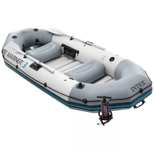 Intex 68373NP Schlauchboot Mariner 3 aufblasbar Set Paddel Pumpe 3 Personen