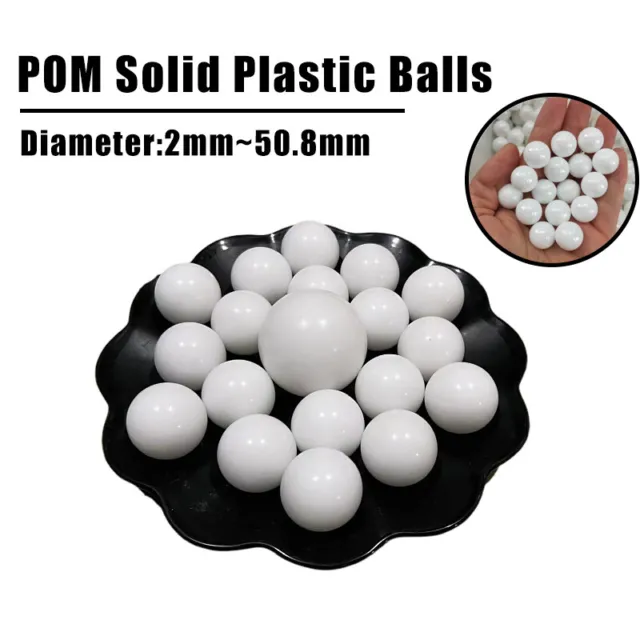 White Plastic Balls Solid Round Ball POM Ball Bearing Valves in Polyformaldehyde