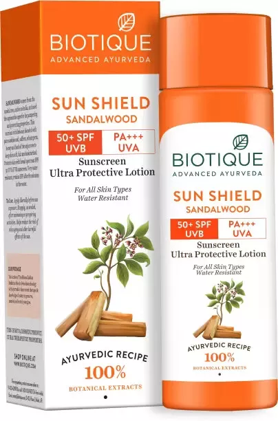 BIOTIQUE Bio Sandalwood Sunscreen Lotion - SPF 50 PA+  (120 ml)