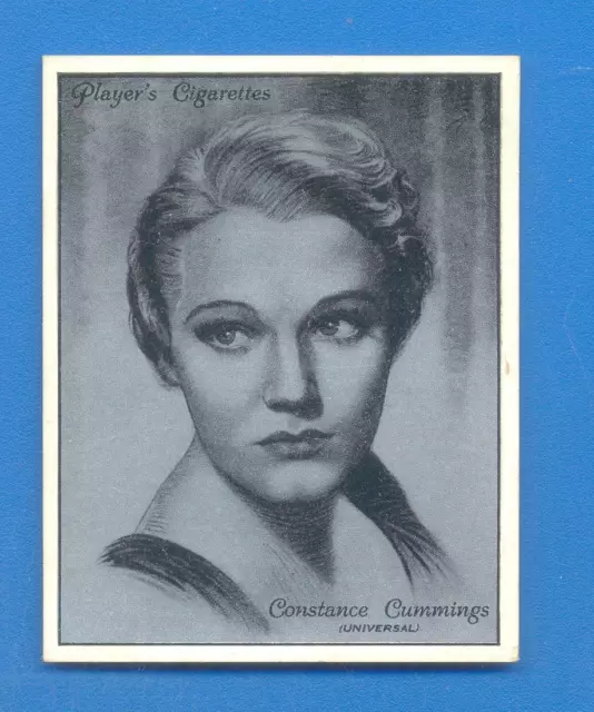 FILM STARS.No.9.CONSTANCE CUMMINGS.LARGE PLAYERS CIGARETTE CARD ISSUED 1934
