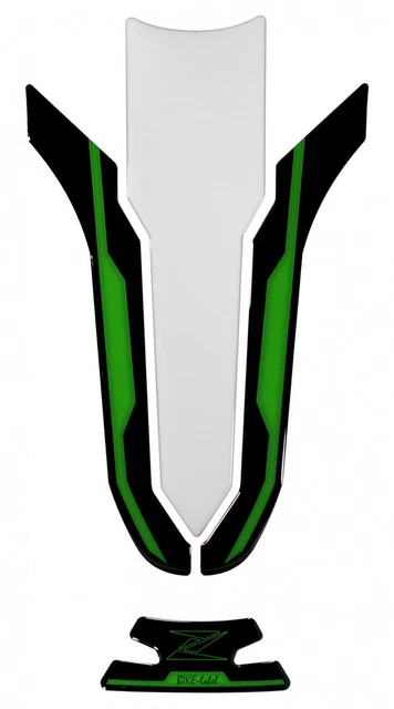 Motorcycle sticker tank pad paint protection compatible for Kawasaki Z900 green