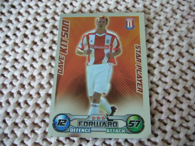 Dave Kitson Stoke City FC Match Attax Sammelkarte