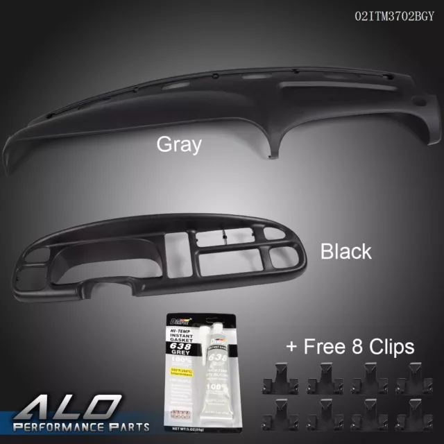 Dash Bezel Dashboard Cover Overlay Fit For 98-02 Dodge Ram 1500 2500 3500 Pickup