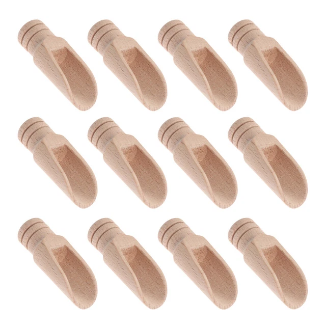 12 Pcs À Sucre Cuillère Bonbons En Bois Thé De Bébé Cuillerée Soupe