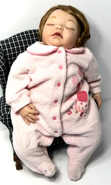 21" Reborn Baby Girl Doll Zoey Sleeping Lifelike Infant Newborn Child Weighted