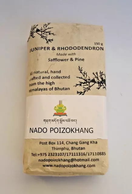 Nado Poizokhang Juniper & Rhododendron Incense, Made with Safflower & Pine