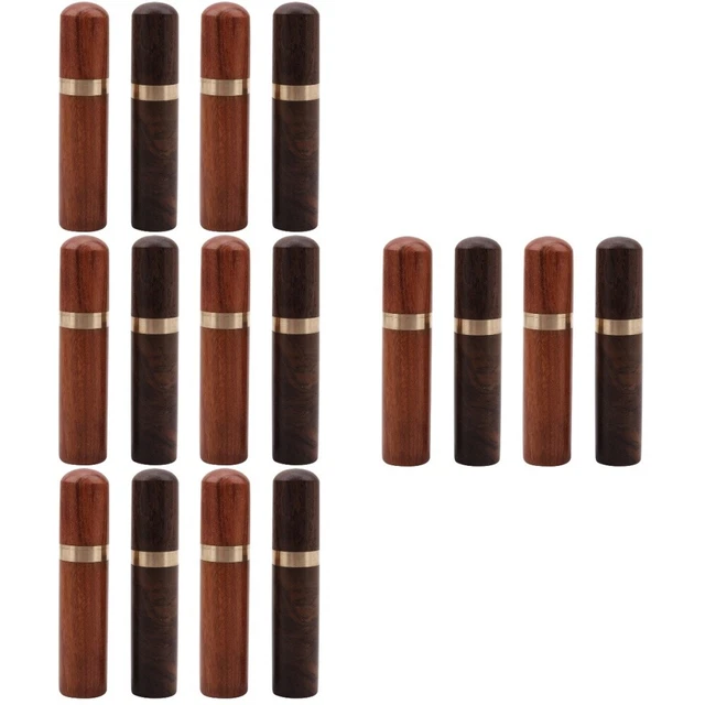 16 Pcs Aiguille À Broder Boîte Rangement Bois Santal Artisanat Brodé