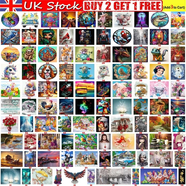 Full Drill 5D Diamond Painting Kits Embroidery Cross Stitch Art Decor Gifts UK
