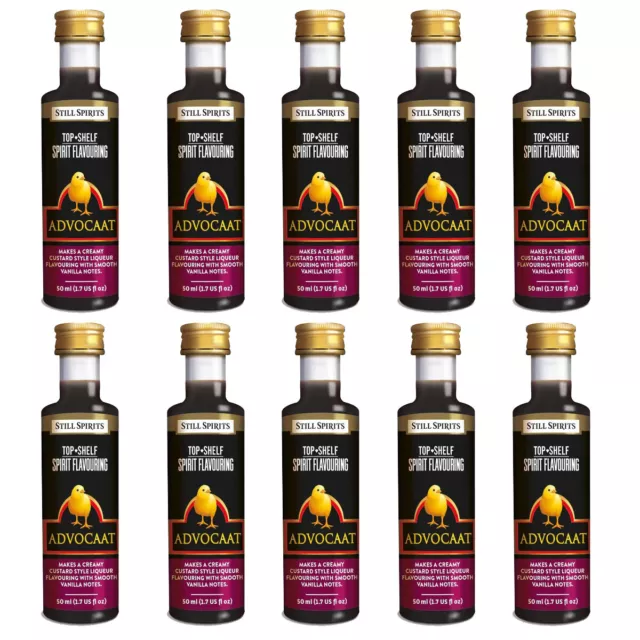 10X Still Spirits Top Shelf Advocaat Cream 50ml Home Brew Essence