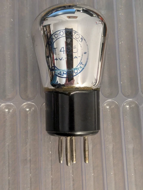 Tube électronique Philips France – 442 S, Lampe Vintage Testée Metrix, Années 40