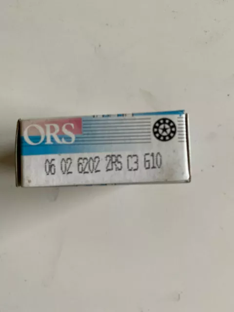 ORS Profond Groove Ball Bearing / Type:6202 2RS C3 G10 / Neuf/Emballage