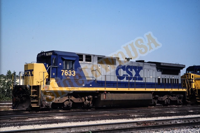 VTG 1992 TRAIN Slide 7633 CSX Engine Chicago IL X8R196 £6.76 - PicClick UK